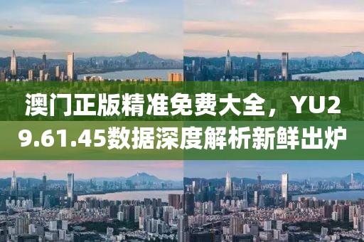 澳门正版精准免费大全，YU29.61.45数据深度解析新鲜出炉
