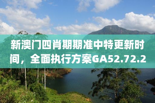 新澳门四肖期期准中特更新时间，全面执行方案GA52.72.2