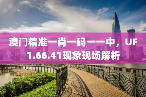 澳门精准一肖一码一一中，UF1.66.41现象现场解析