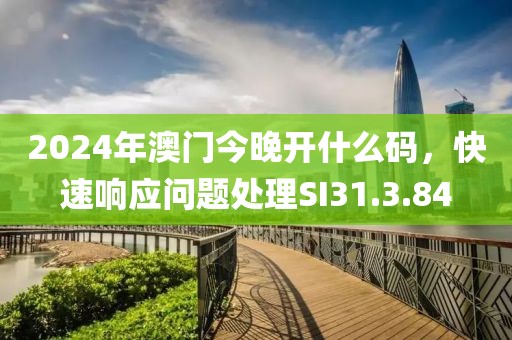 2024年澳门今晚开什么码，快速响应问题处理SI31.3.84