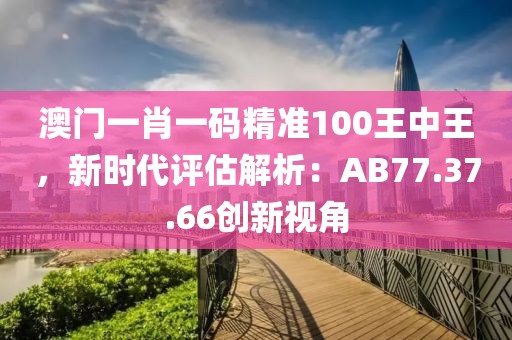 澳门一肖一码精准100王中王，新时代评估解析：AB77.37.66创新视角