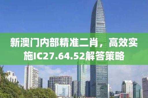 新澳门内部精准二肖，高效实施IC27.64.52解答策略