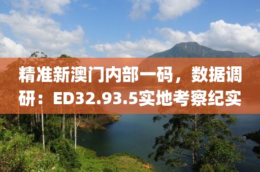 精准新澳门内部一码，数据调研：ED32.93.5实地考察纪实