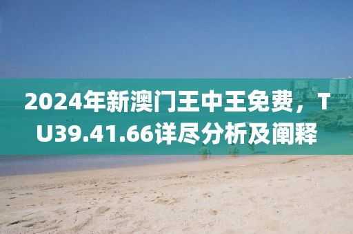2024年新澳门王中王免费，TU39.41.66详尽分析及阐释