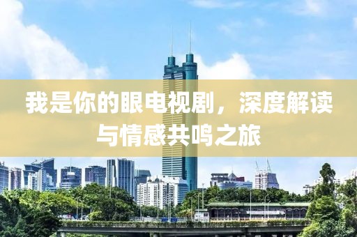 我是你的眼电视剧，深度解读与情感共鸣之旅