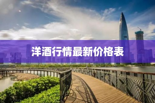 洋酒行情最新价格表