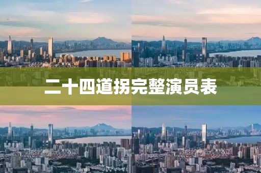 二十四道拐完整演员表