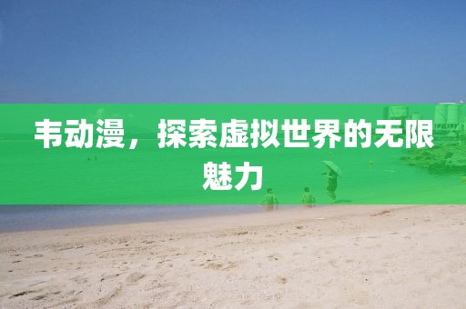 韦动漫，探索虚拟世界的无限魅力