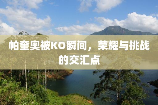 帕奎奥被KO瞬间，荣耀与挑战的交汇点