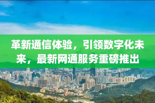 革新通信体验，引领数字化未来，最新网通服务重磅推出
