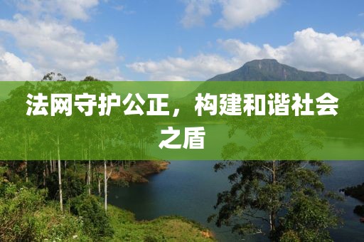 法网守护公正，构建和谐社会之盾