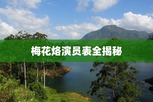 梅花烙演员表全揭秘