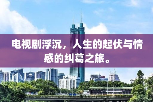 电视剧浮沉，人生的起伏与情感的纠葛之旅。