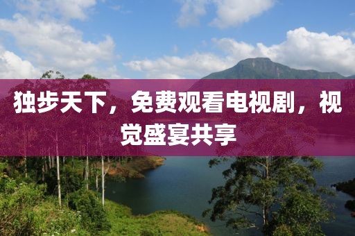 独步天下，免费观看电视剧，视觉盛宴共享