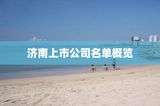济南上市公司名单概览