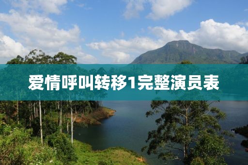爱情呼叫转移1完整演员表