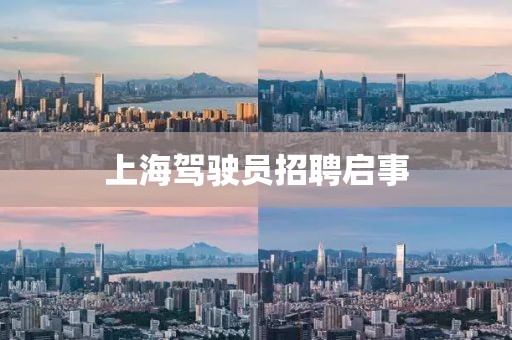 上海驾驶员招聘启事
