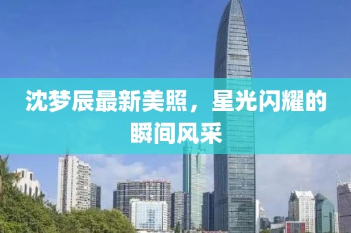 沈梦辰最新美照，星光闪耀的瞬间风采