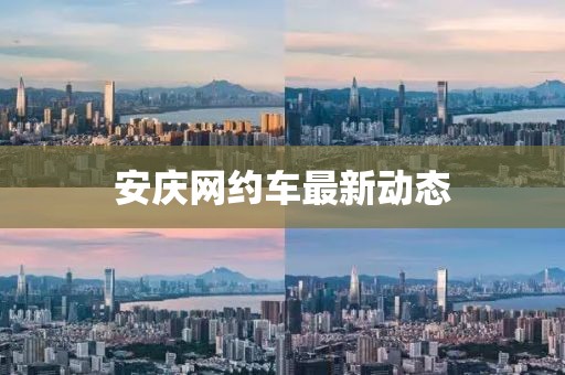 安庆网约车最新动态