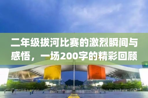 二年级拔河比赛的激烈瞬间与感悟，一场200字的精彩回顾