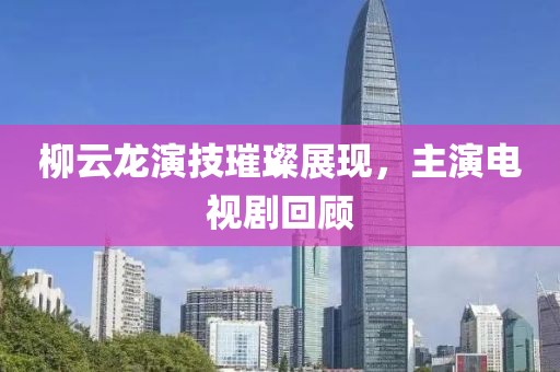 柳云龙演技璀璨展现，主演电视剧回顾