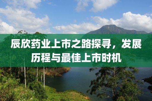 辰欣药业上市之路探寻，发展历程与最佳上市时机