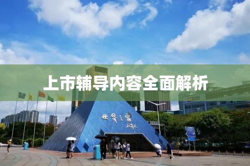 上市辅导内容全面解析
