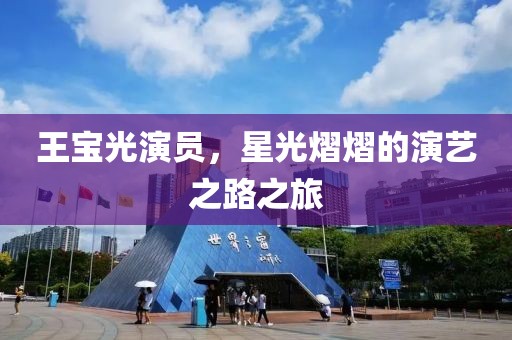 王宝光演员，星光熠熠的演艺之路之旅