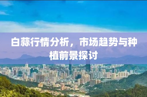 白蒜行情分析，市场趋势与种植前景探讨