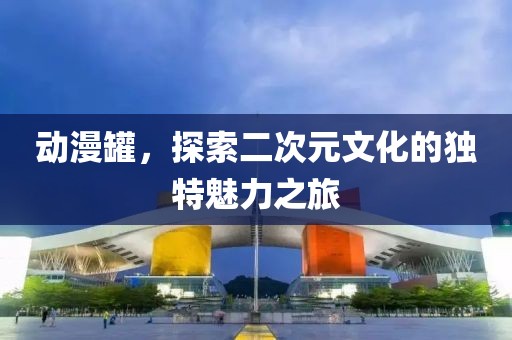 动漫罐，探索二次元文化的独特魅力之旅