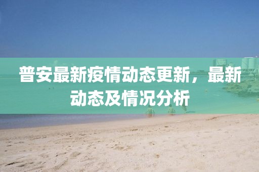 普安最新疫情动态更新，最新动态及情况分析