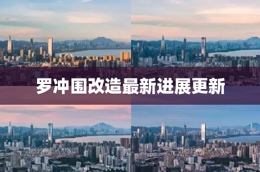 罗冲围改造最新进展更新