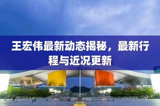 王宏伟最新动态揭秘，最新行程与近况更新