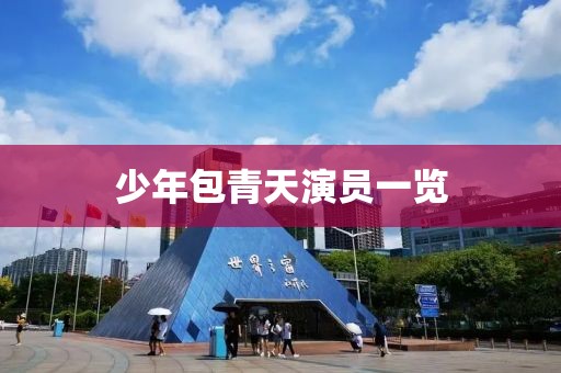 少年包青天演员一览