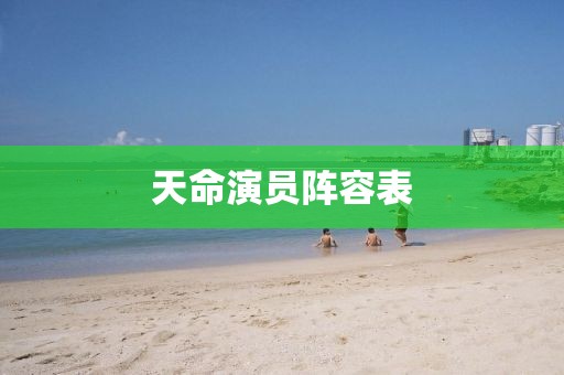 天命演员阵容表