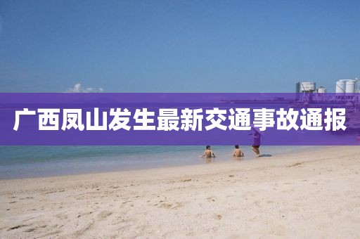 广西凤山发生最新交通事故通报