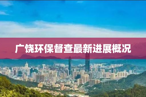 广饶环保督查最新进展概况