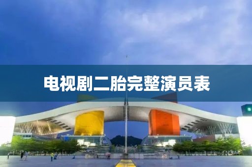 电视剧二胎完整演员表