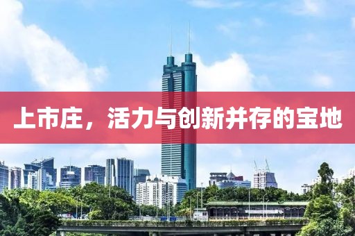 上市庄，活力与创新并存的宝地