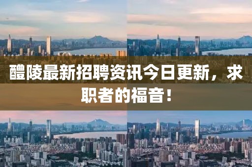 醴陵最新招聘资讯今日更新，求职者的福音！