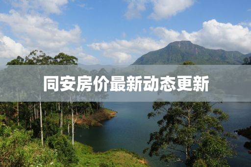同安房价最新动态更新
