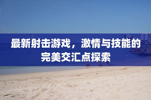 最新射击游戏，激情与技能的完美交汇点探索