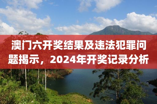 澳门六开奖结果及违法犯罪问题揭示，2024年开奖记录分析