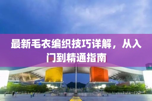 最新毛衣编织技巧详解，从入门到精通指南