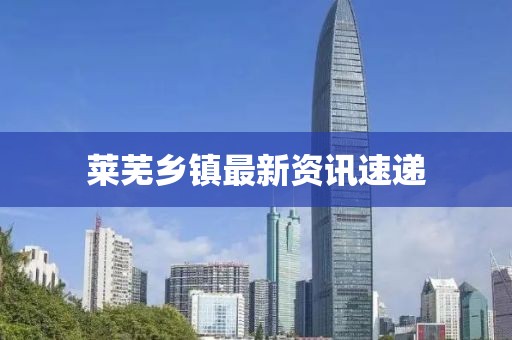 莱芜乡镇最新资讯速递