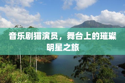 音乐剧猫演员，舞台上的璀璨明星之旅