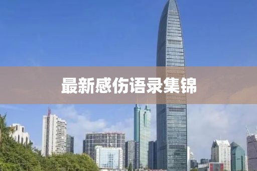 最新感伤语录集锦