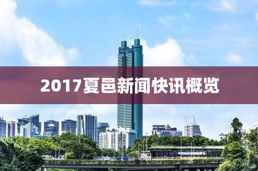 2017夏邑新闻快讯概览