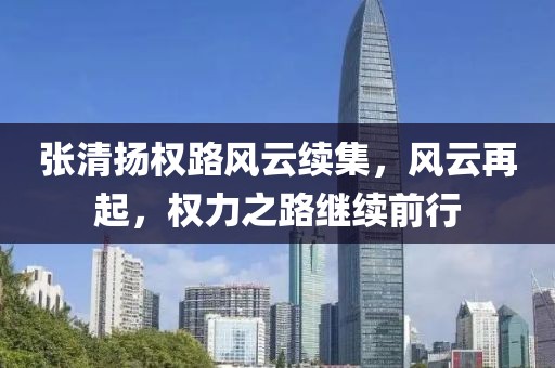 张清扬权路风云续集，风云再起，权力之路继续前行