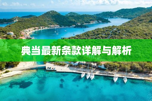 典当最新条款详解与解析